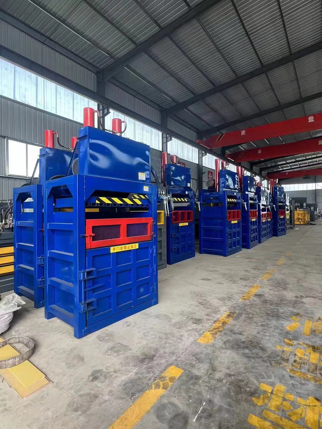 Vertical hydraulic baler